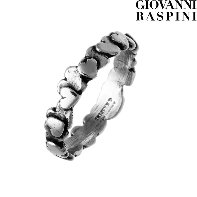 Anello donna con cuori mini in argento Givanni Raspini