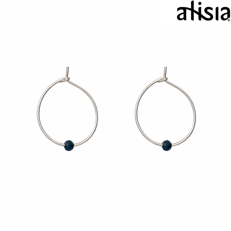 Orecchini Piccoli Rosario Argento e Ottanio Alisia