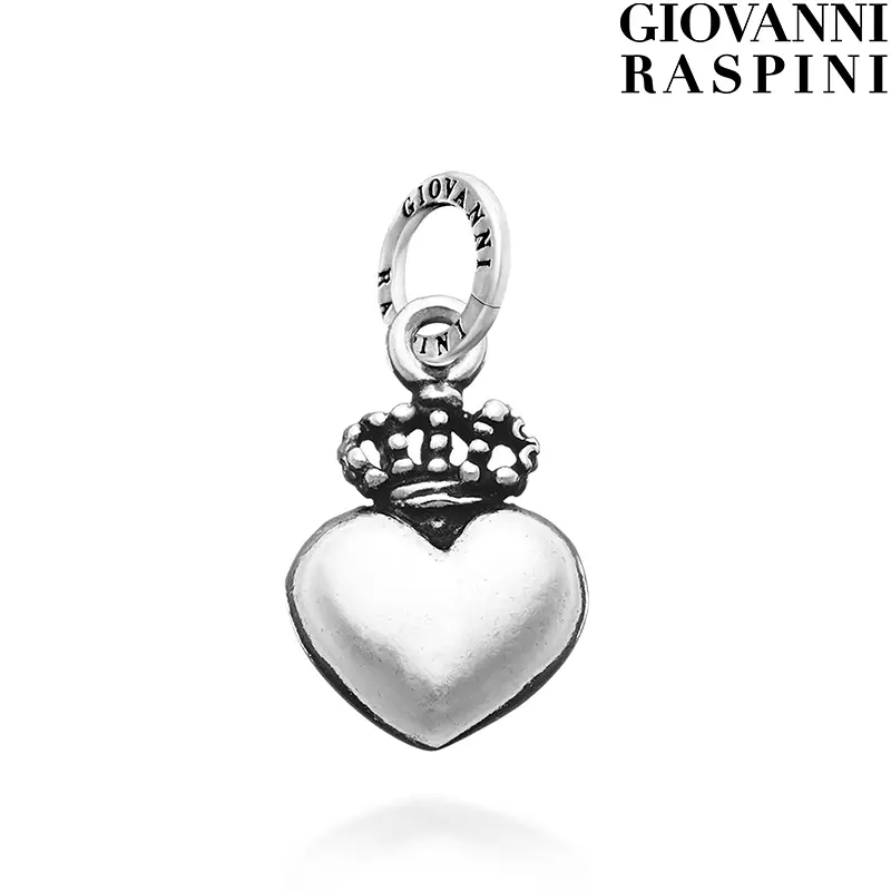 Ciondolo Charm Cuore con Corona Giovanni Raspini
