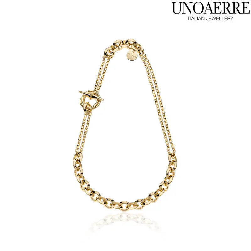 Collana Catena Dorata Rolò Unoaerre