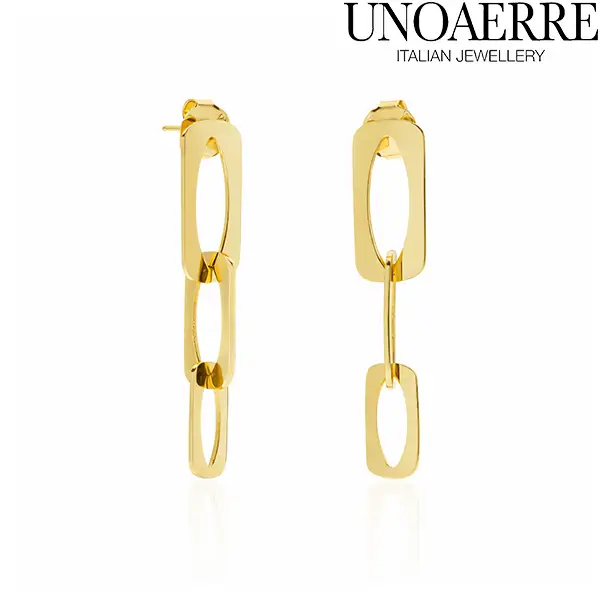 Orecchini Pendenti Dorati Unoaerre