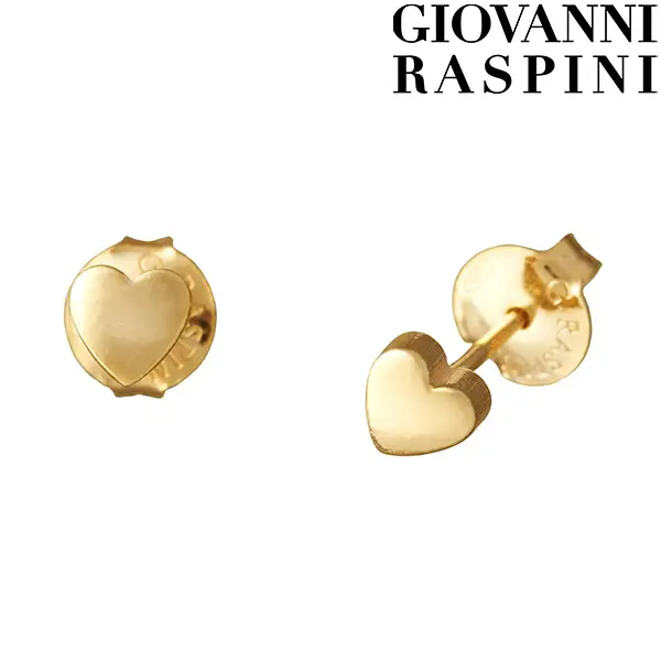 Orecchini Mini Cuore Dorati Giovanni Raspini