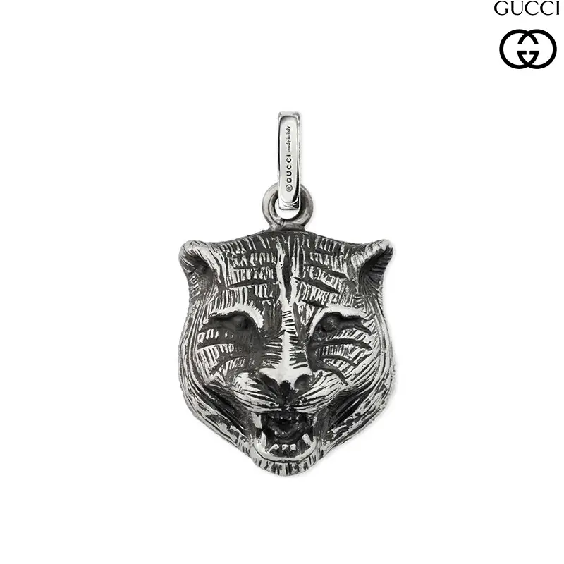 Ciondolo Charm Felino in Argento Gucci