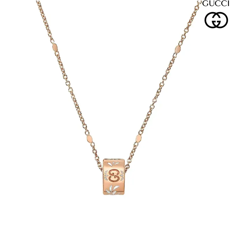 Collana Icon in Oro 18 Kt Rosato Gucci