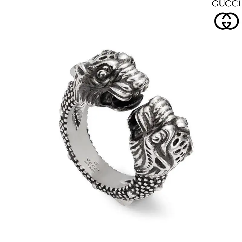 Anello Donna Doppia Testa Serpenti Gucci