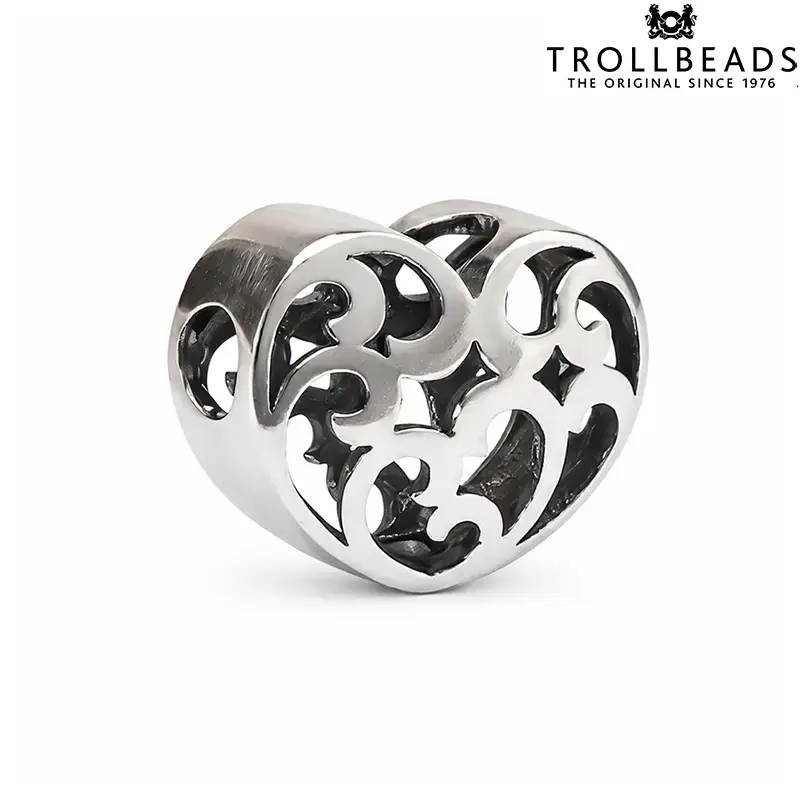 Ciondolo Beads Fiocco d'Amore Pendente in Argento Trollbeads