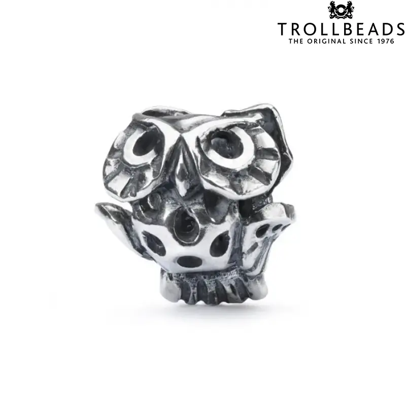 Ciondolo Beads Gufo Saggio in Argento Trollbeads