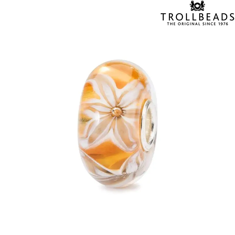Ciondolo Beads Fiore di Grazia in Vetro Trollbeads