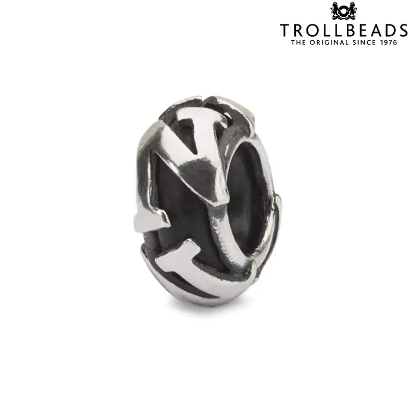 Ciondolo Beads Stop Charm in Argento Lettera "N"