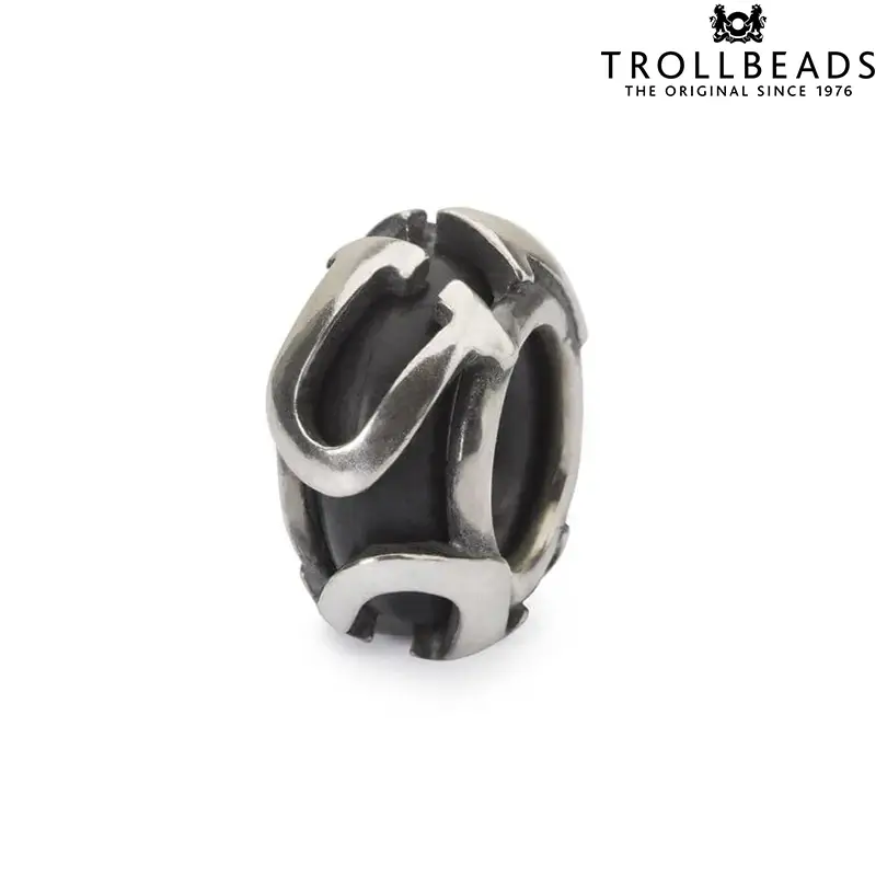 Ciondolo Beads Stop Charm in Argento Lettera "U" Trollbeads