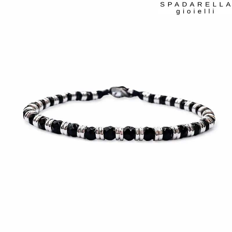 Bracciale in Onice e Argento Spadarella