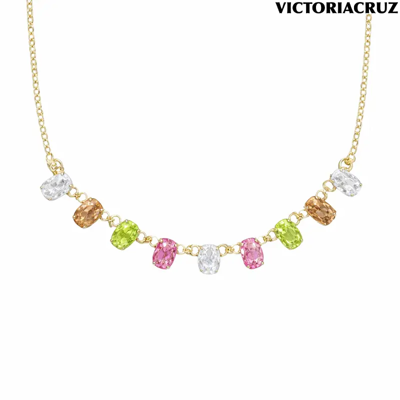 Collana Circonitas Multicolor in Argento Victoria Cruz