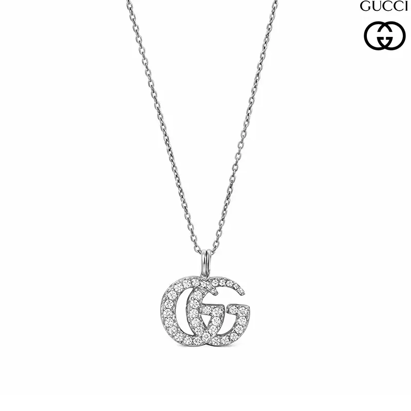 Collana Gucci in Oro Bianco e Diamanti