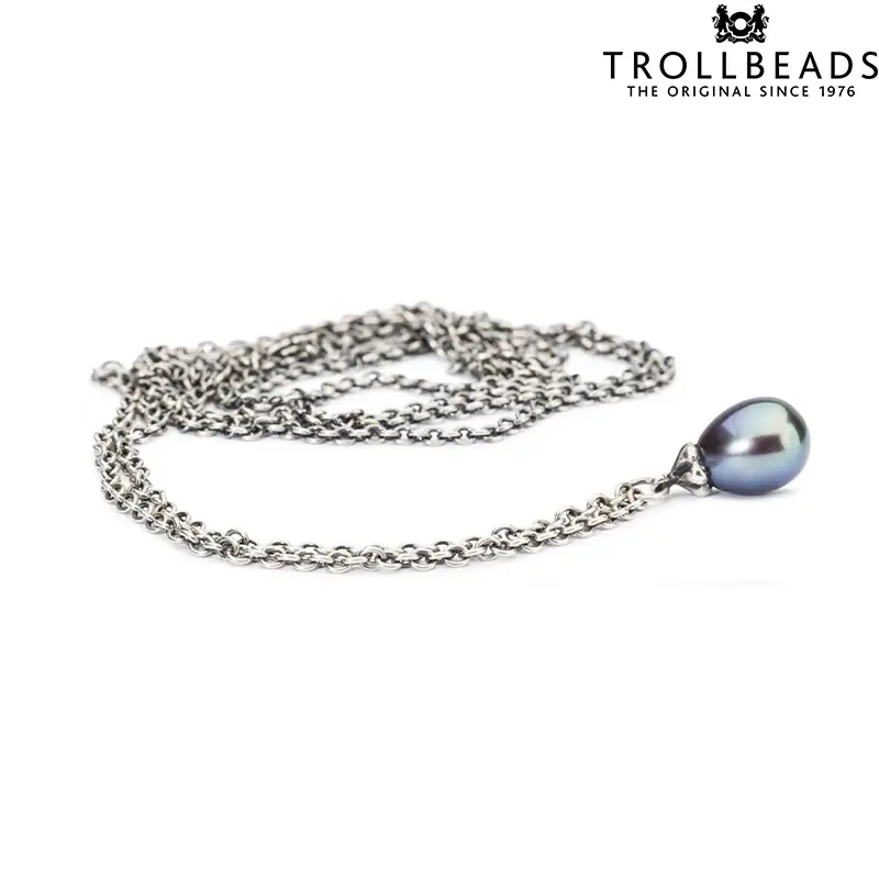 Collana in Argento e Perla Pavone Trollbeads