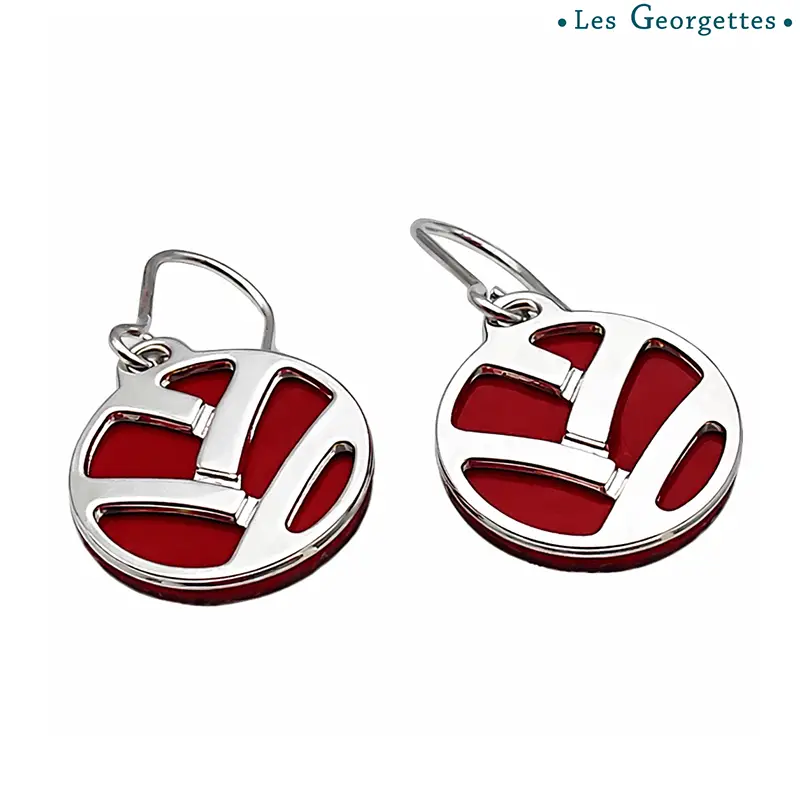 Orecchini Donna in Acciao Color Argento Les Georgettes