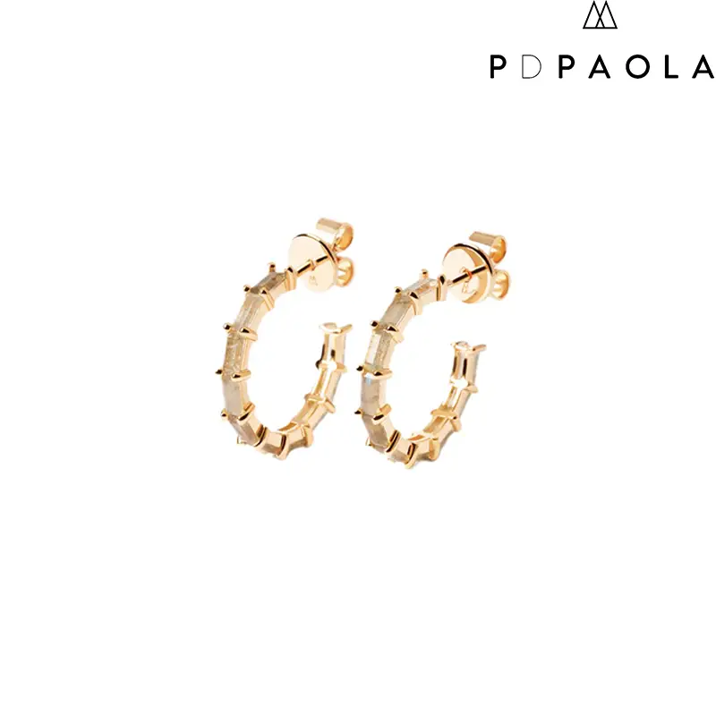 Orecchini Donna Zaza Pistili in Argento Dorato Pdpaola