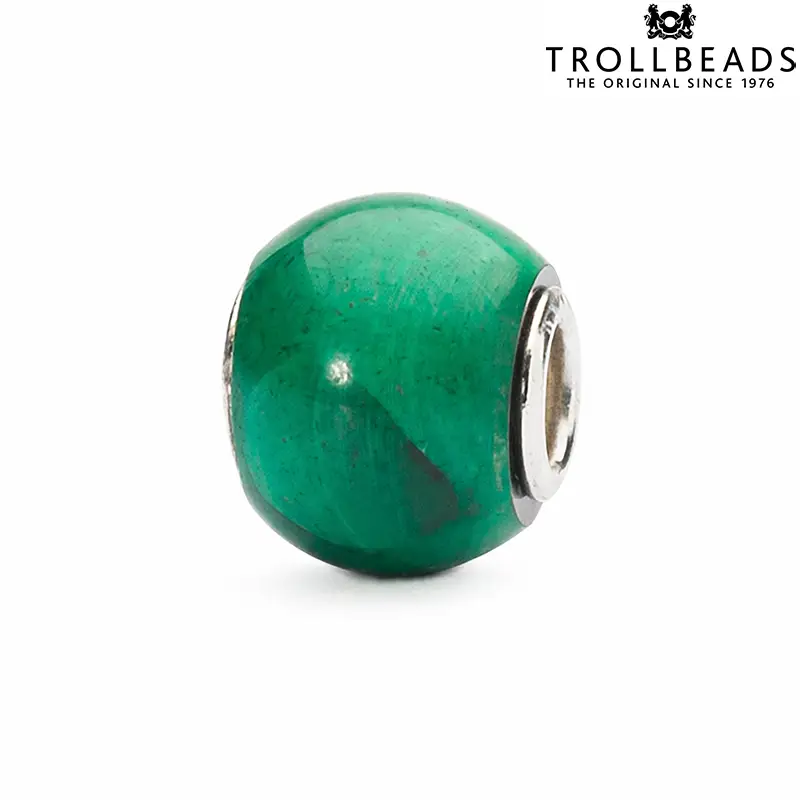 Ciondolo Beads Mlachite in Pietra Trollbeads